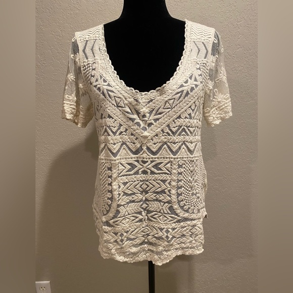 Meadow Rue Tops - Lace-Like Top